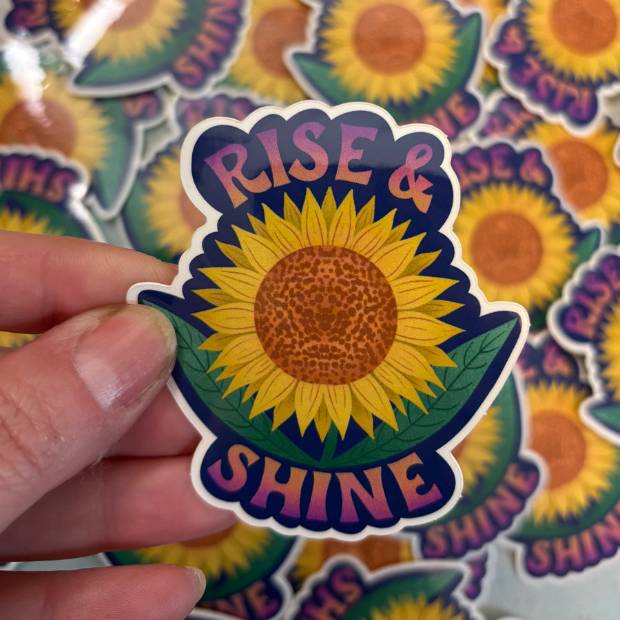 Rise and Shine Vinyl Sticker