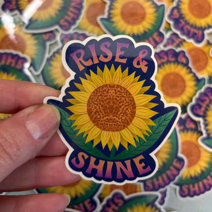 Rise and Shine Vinyl Sticker