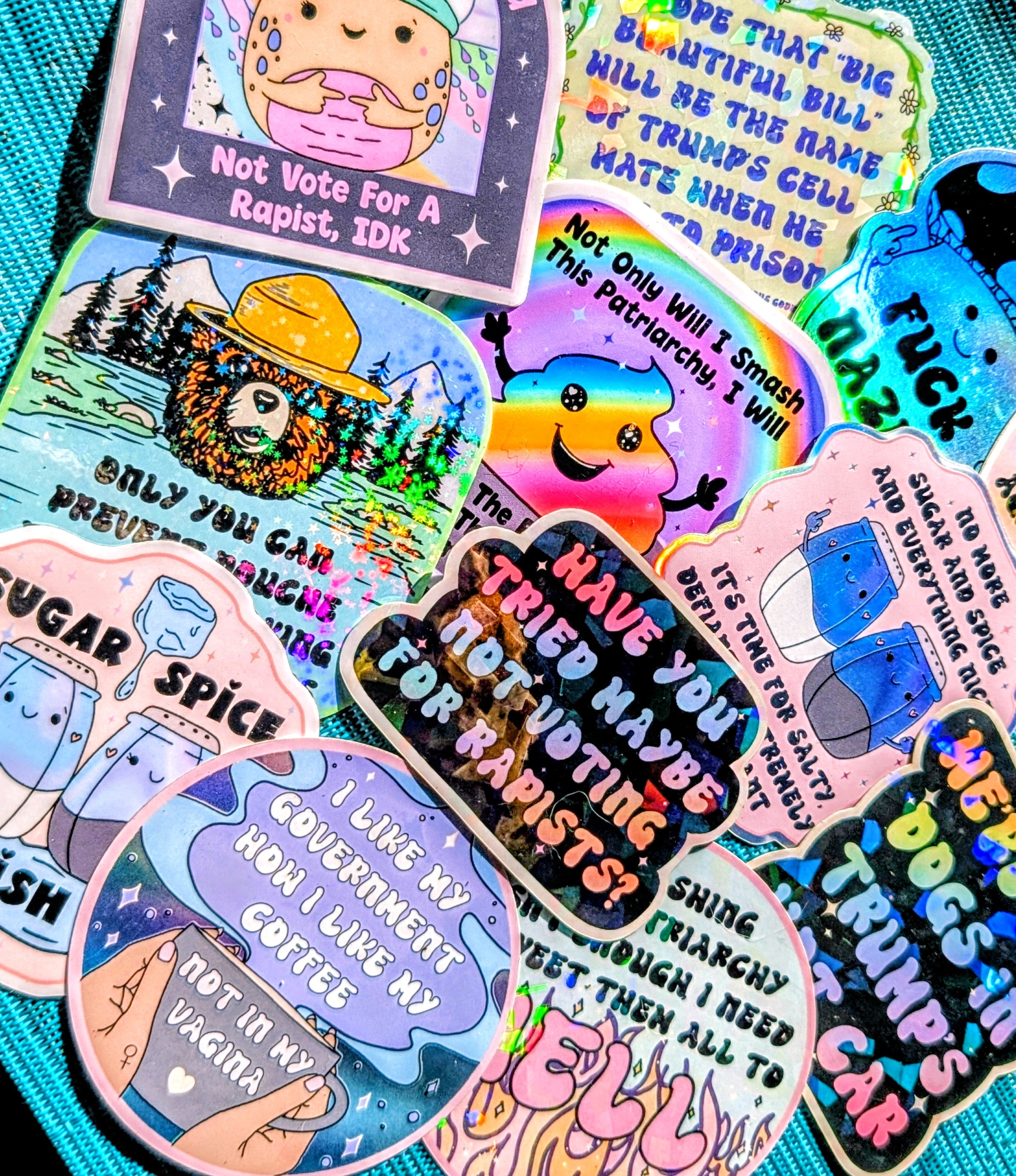 FDT, Smash the Patriarchy Inspirational Anti-fascist Vinyl Sticker