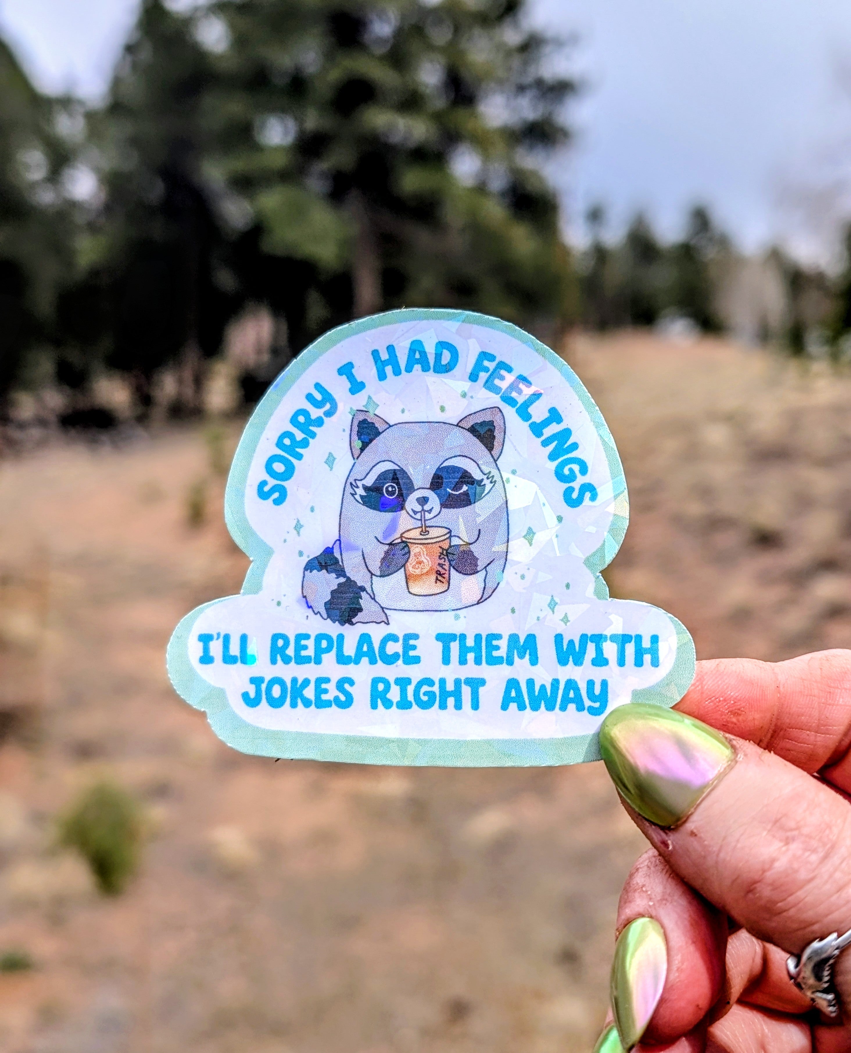 Feral Iced Coffee Feminist Vinyl Sticker