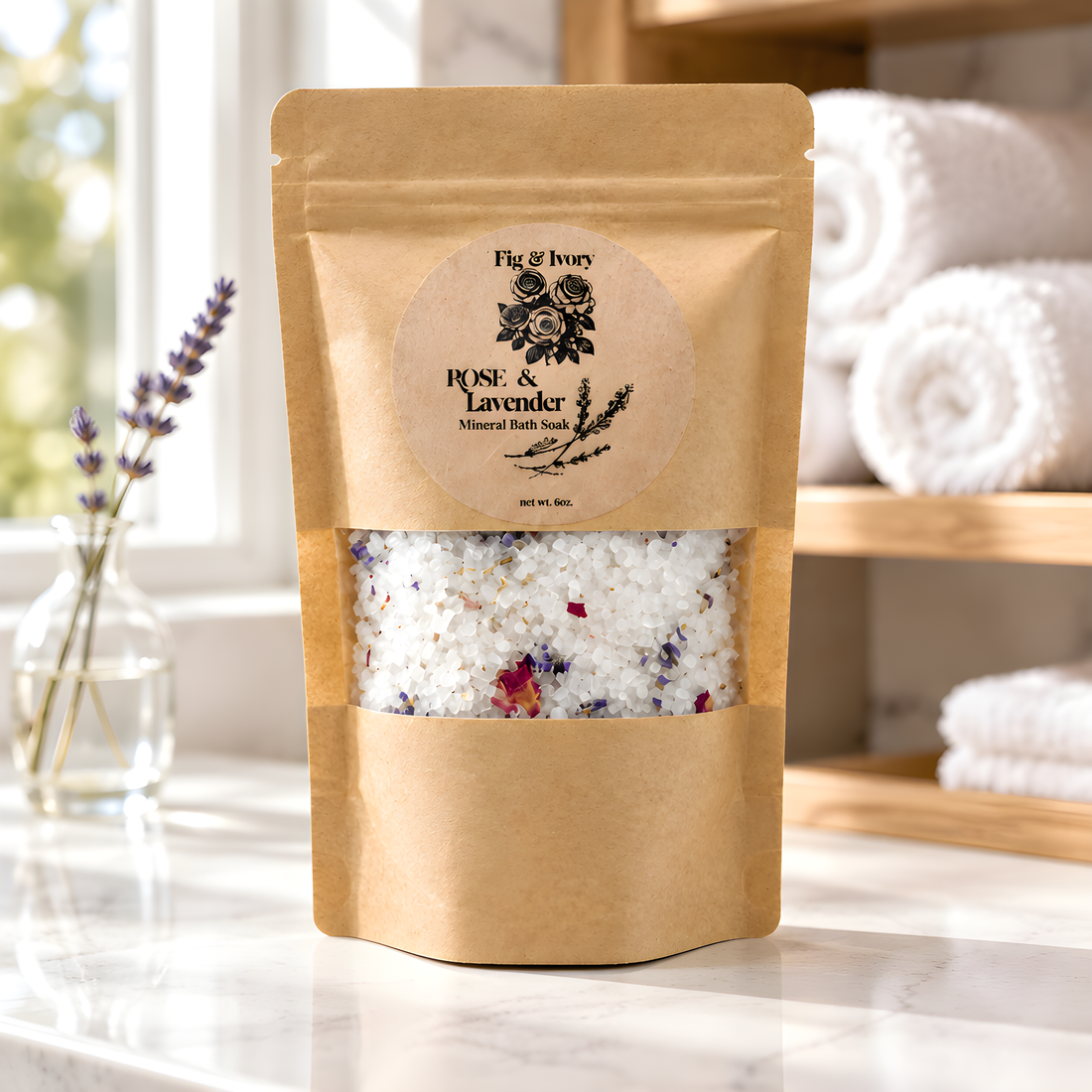 Rose &amp; Lavender Mineral Bath Soak