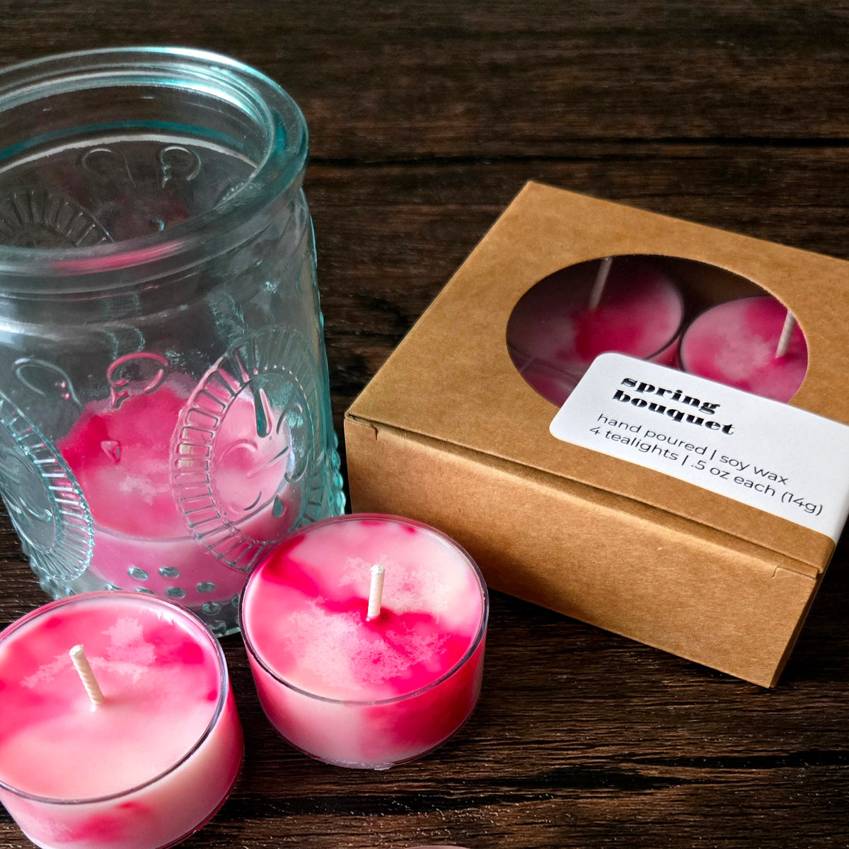 Spring Bouquet Tealight Candles