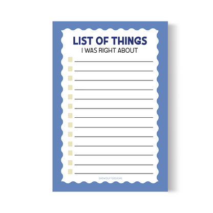 Things I Was Right About Notepad