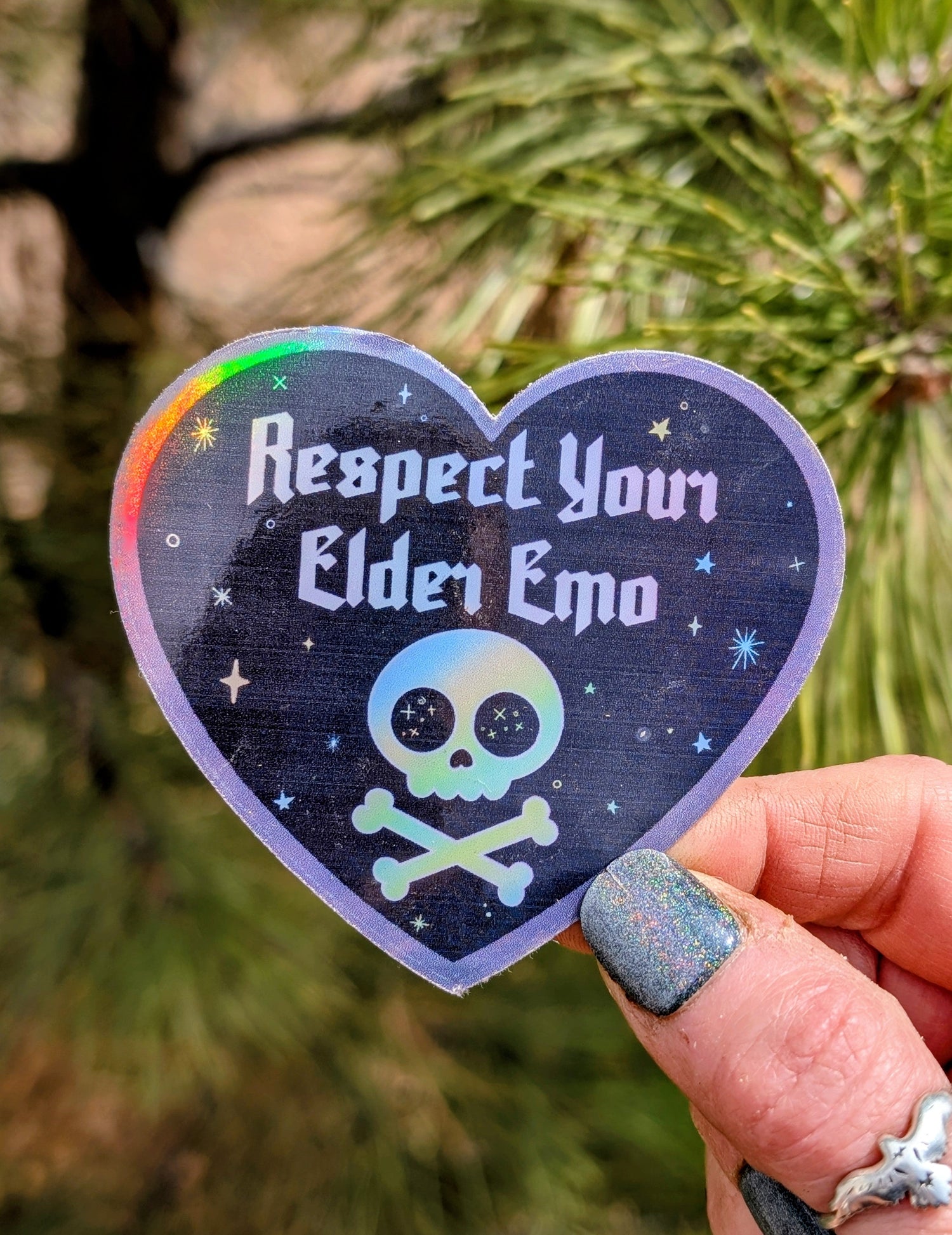 Elder Emo Inspirational Feminist Vinyl Sticker