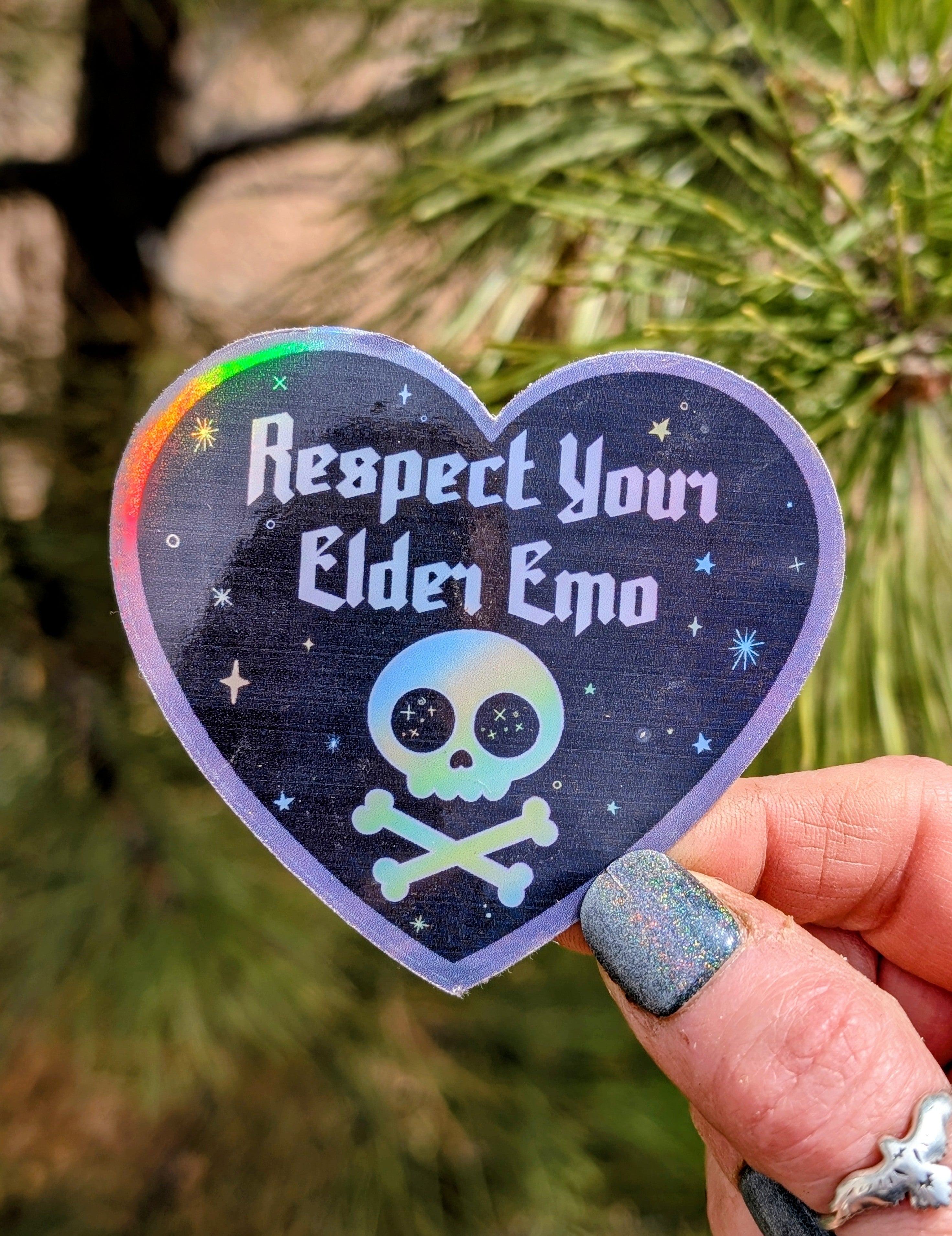 Elder Emo Inspirational Feminist Vinyl Sticker