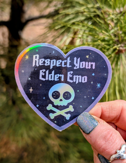 Elder Emo Inspirational Feminist Vinyl Sticker