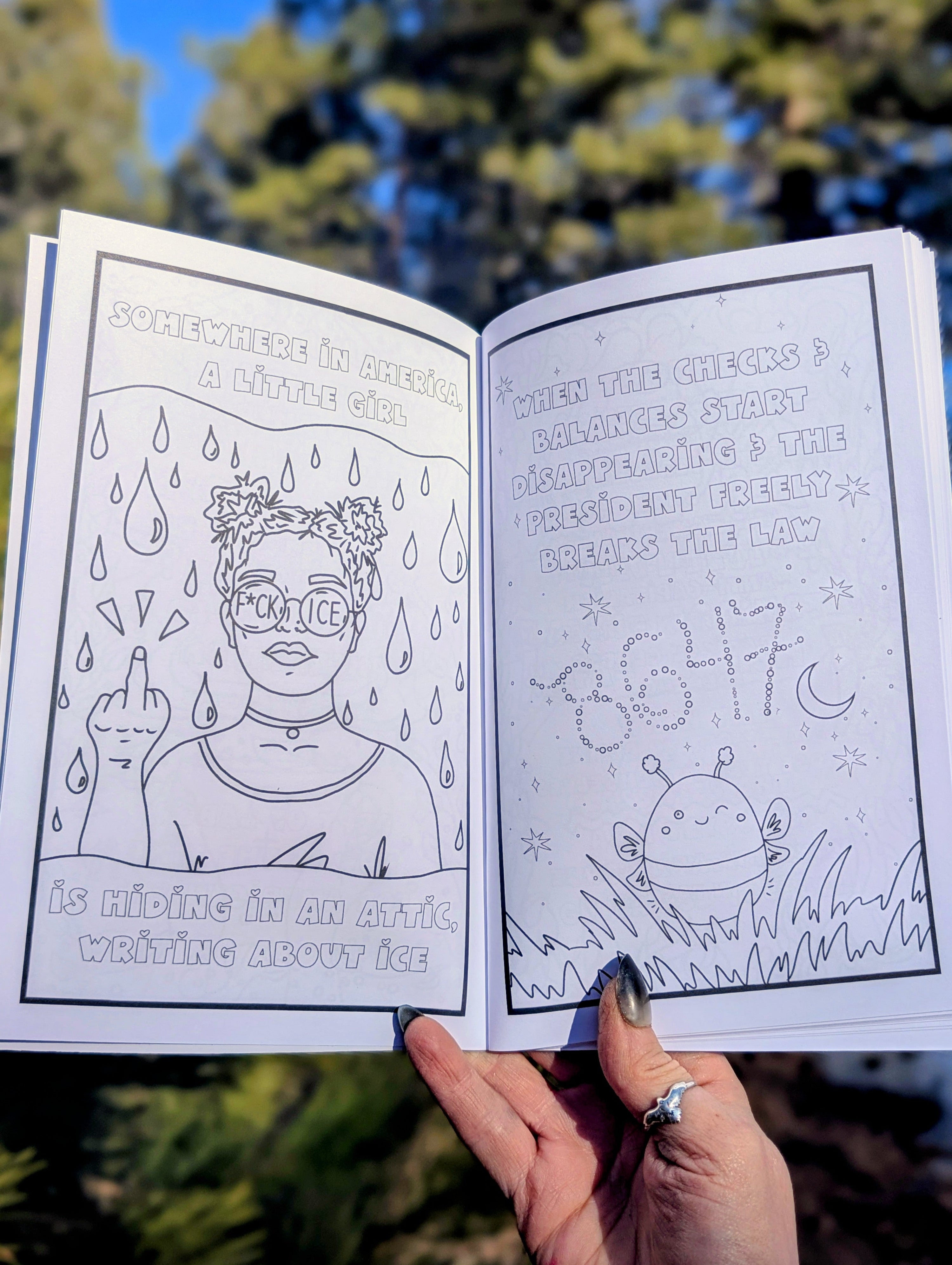 Anti-fascist Mini Coloring Book for RLS
