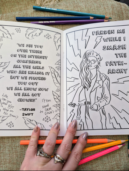Wholesale Mini Coloring Books, Detox from the Patriarchy, Funny and Educational, 5 minimum