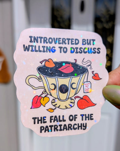 Fall of the Patriarchy Inspirational Feminist Vinyl Sticker