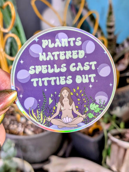 Feminist Witch Gardener Vinyl Sticker