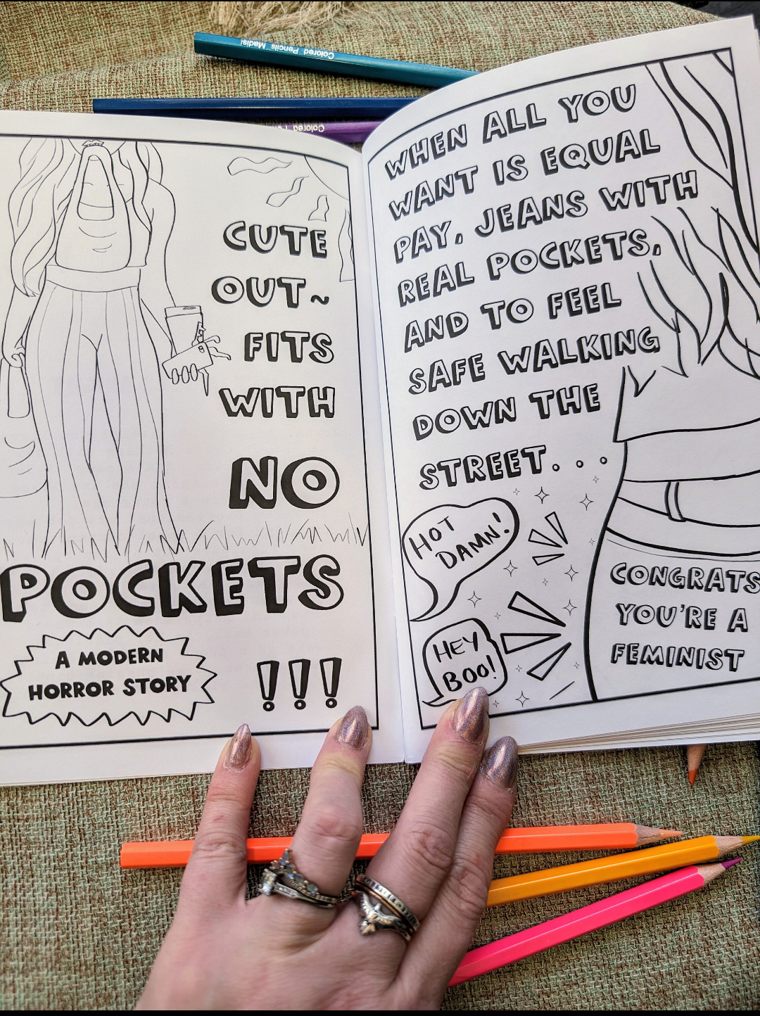 Wholesale Mini Coloring Books, Detox from the Patriarchy, Funny and Educational, 5 minimum