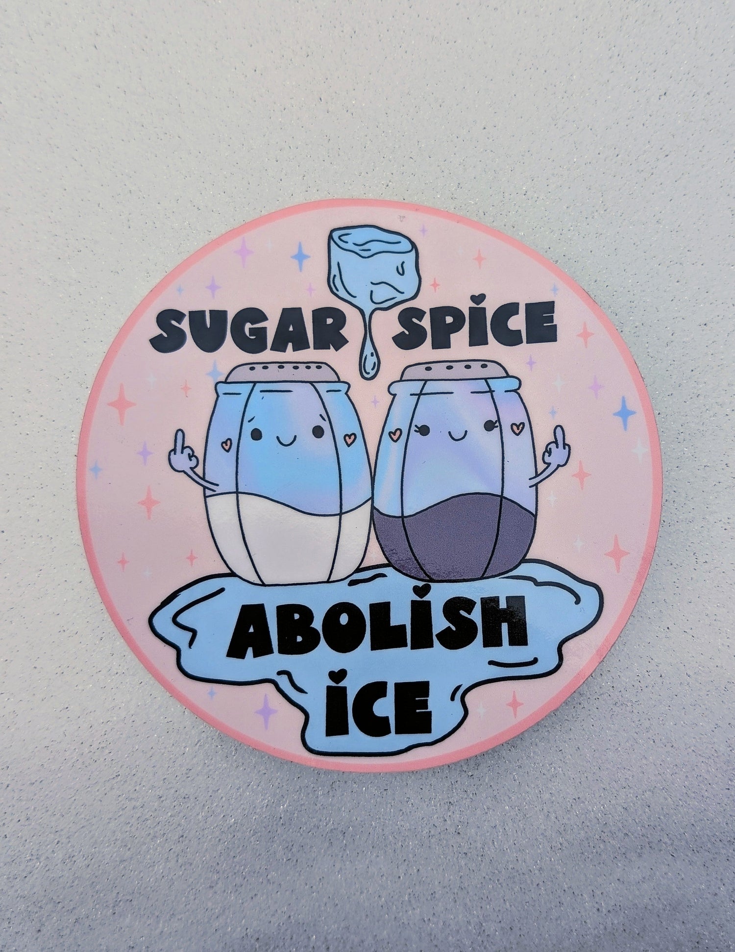 XL Abolish Ice, Smash the Patriarchy Inspirational Anti-fascist Vinyl Sticker