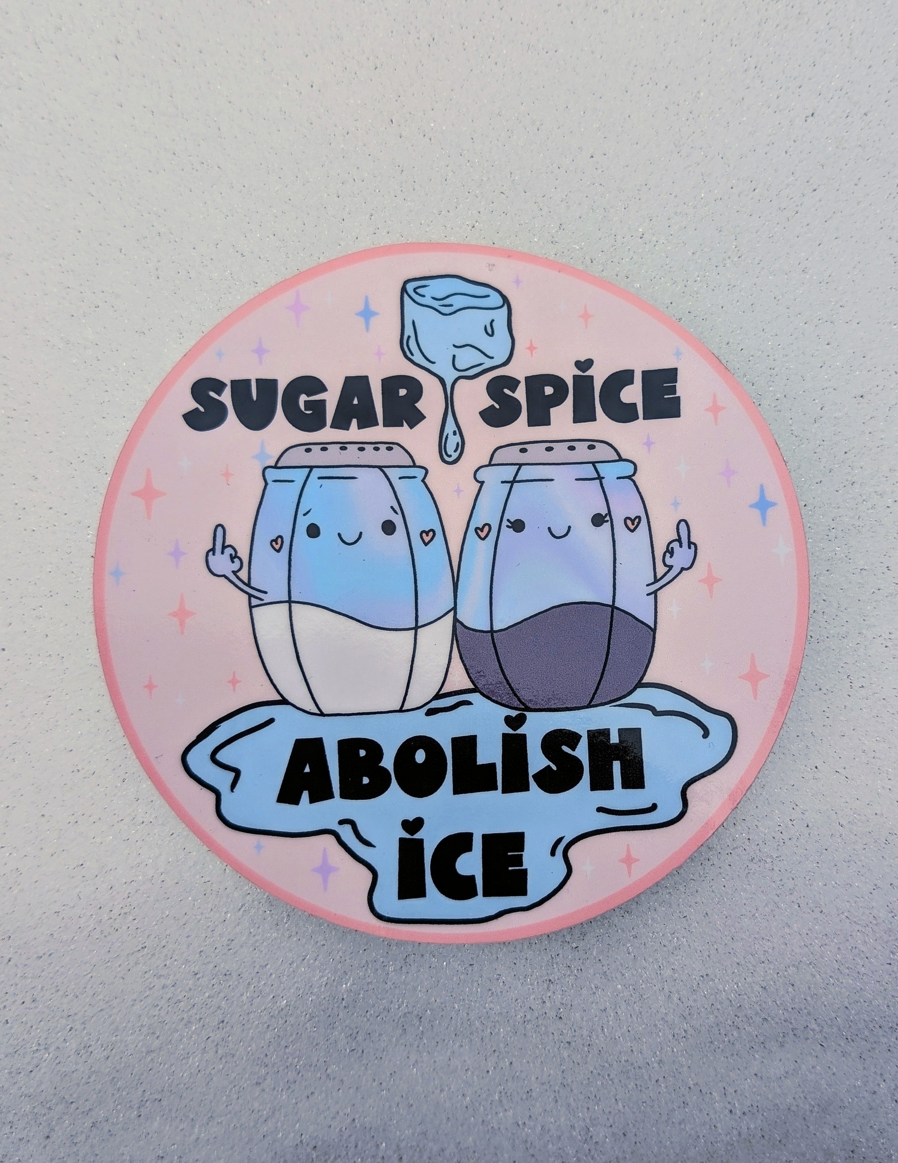XL Abolish Ice, Smash the Patriarchy Inspirational Anti-fascist Vinyl Sticker
