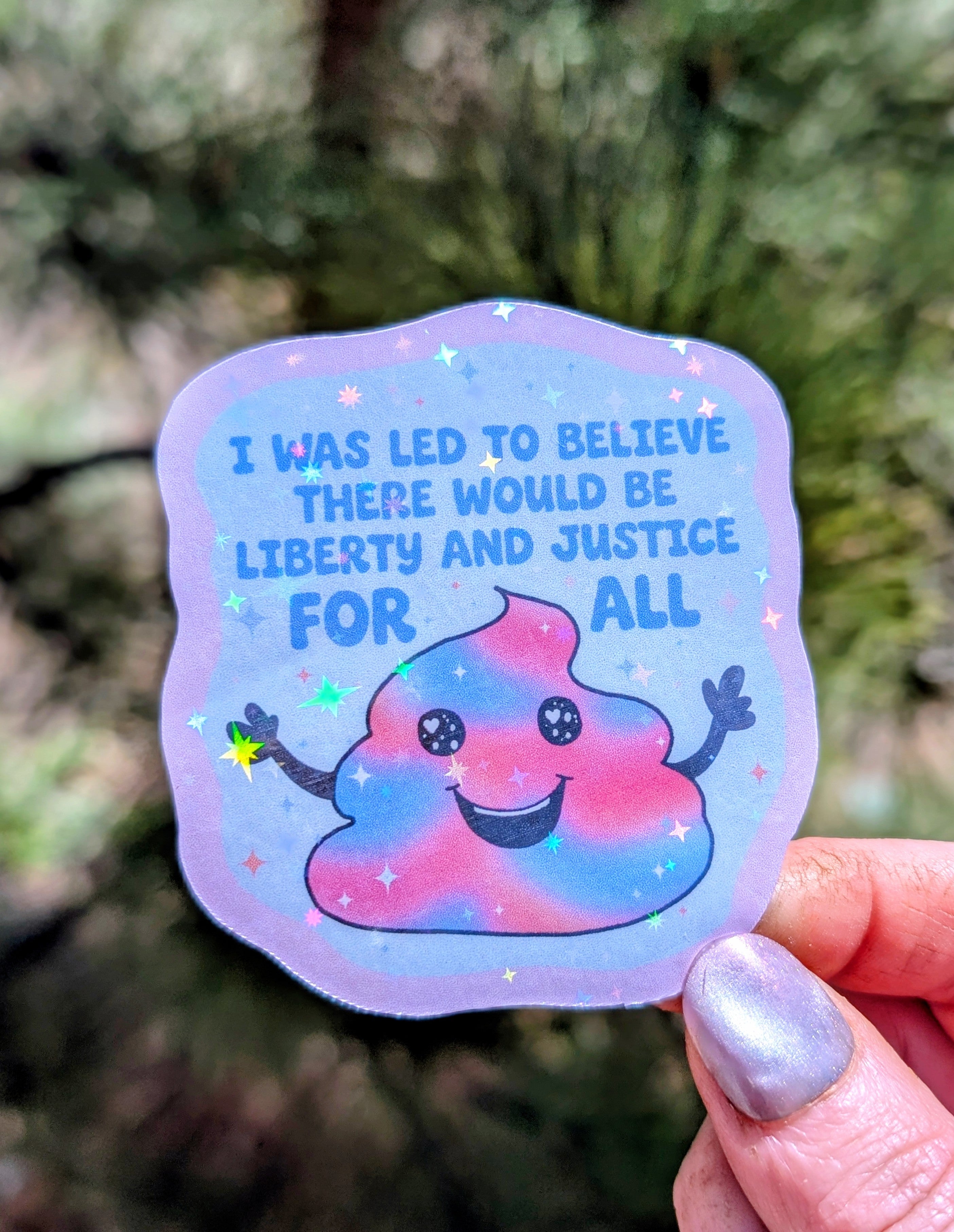 Patriot Poo, Anti Fascist Inspirational Feminist Vinyl Sticker