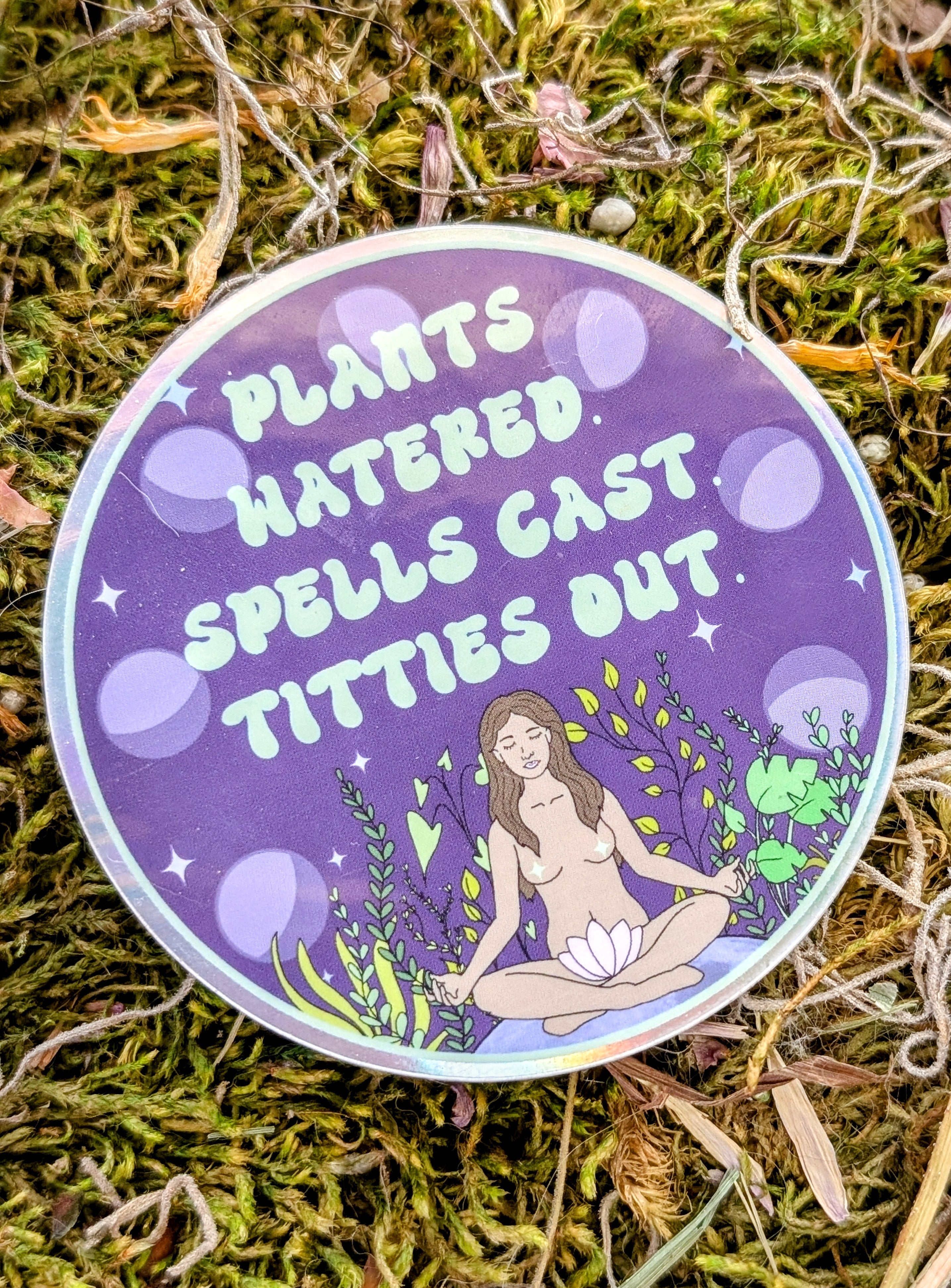 Feminist Witch Gardener Vinyl Sticker