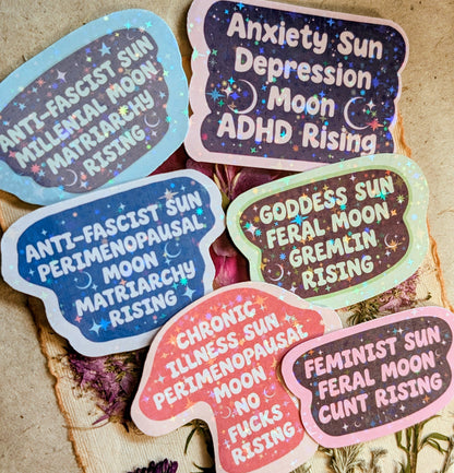 Feral Feminist Inspirational Feminist Vinyl Sticker