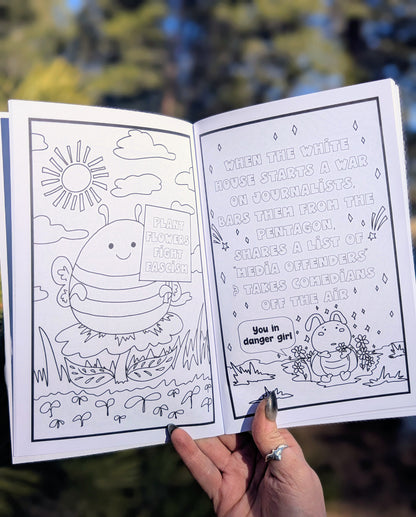 Anti-fascist Mini Coloring Book for RLS