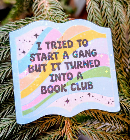 Feral Book Club Vinyl Sticker
