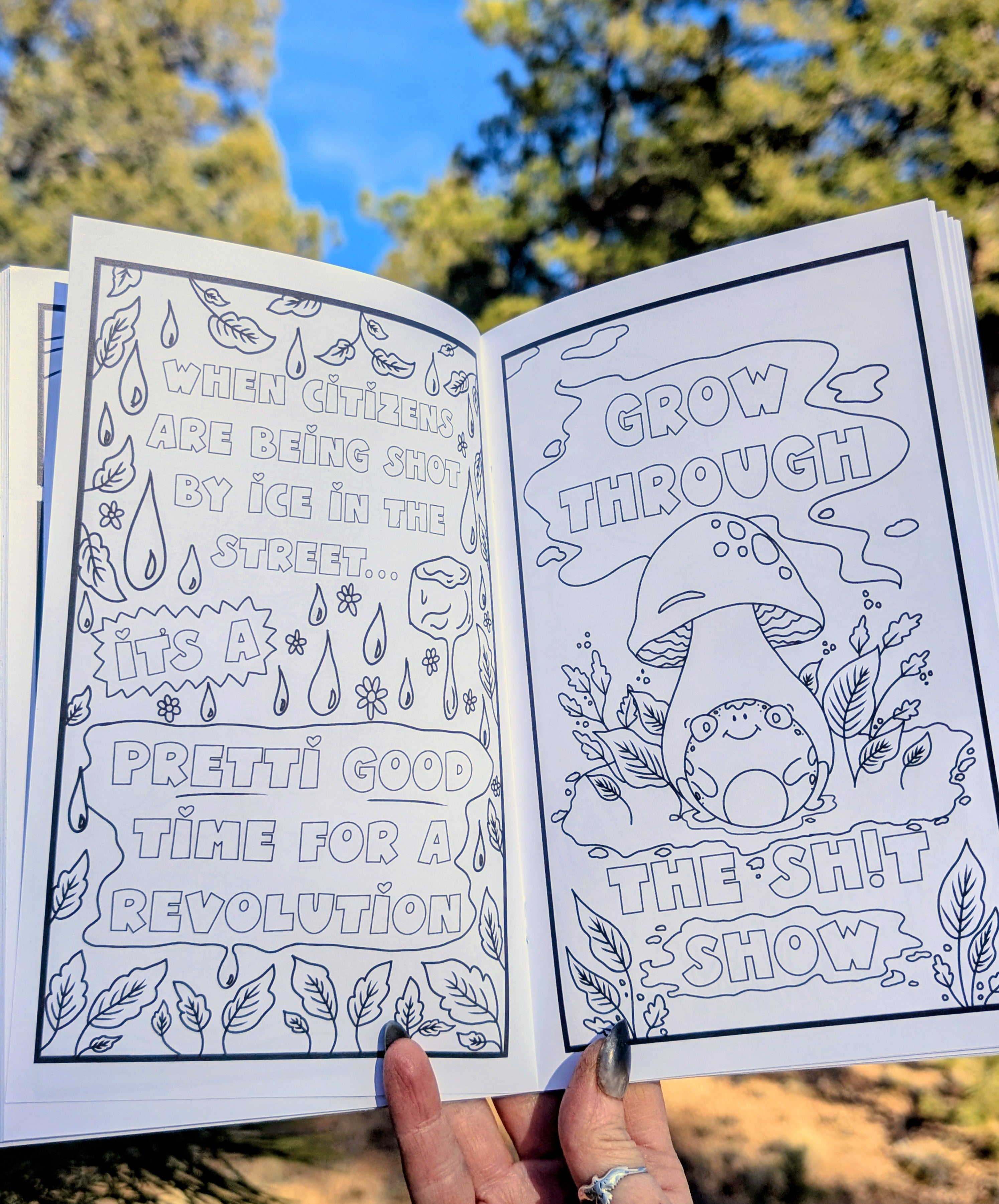 Anti-fascist Mini Coloring Book for RLS