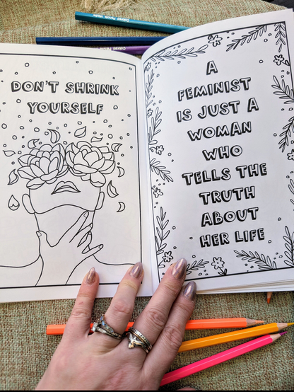 Wholesale Mini Coloring Books, Detox from the Patriarchy, Funny and Educational, 5 minimum