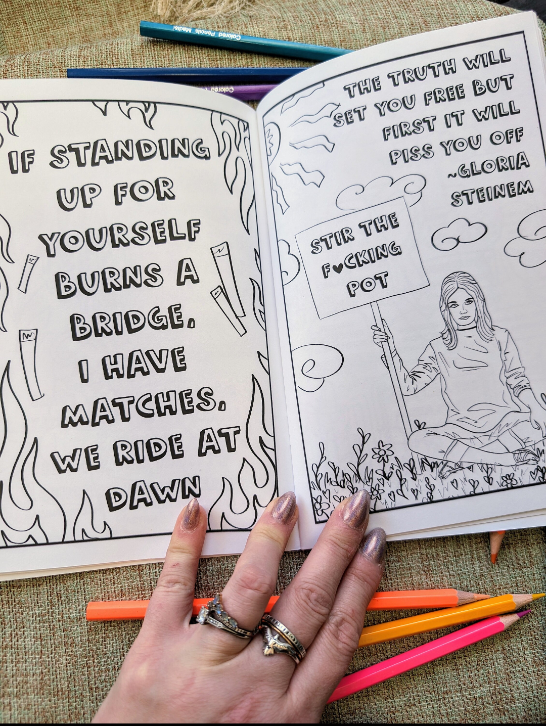 Wholesale Mini Coloring Books, Detox from the Patriarchy, Funny and Educational, 5 minimum