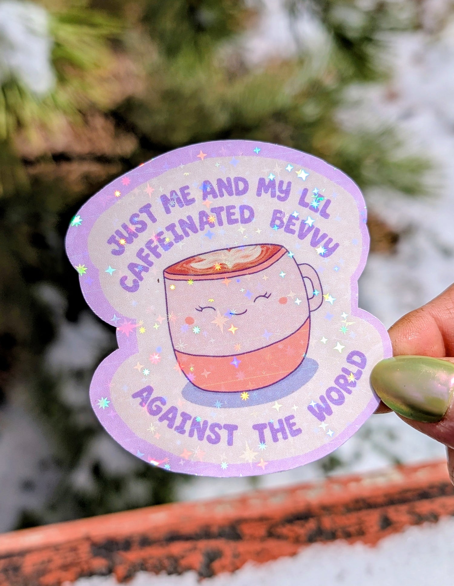 Coffee Lover Feminist Vinyl Sticker