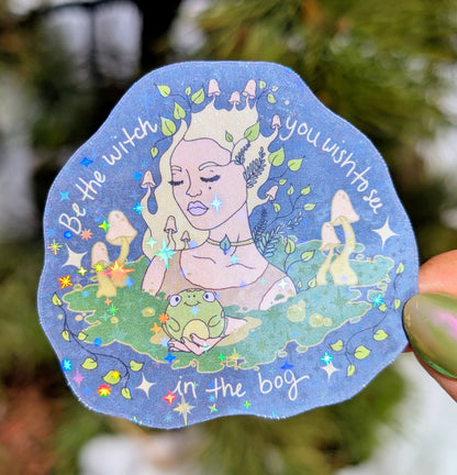 Bog Witch Inspirational Feminist Vinyl Sticker