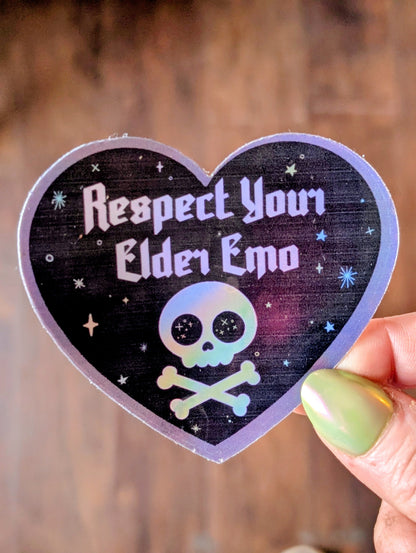 Elder Emo Inspirational Feminist Vinyl Sticker