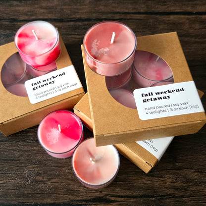 Fall Weekend Getaway Tealight Candles