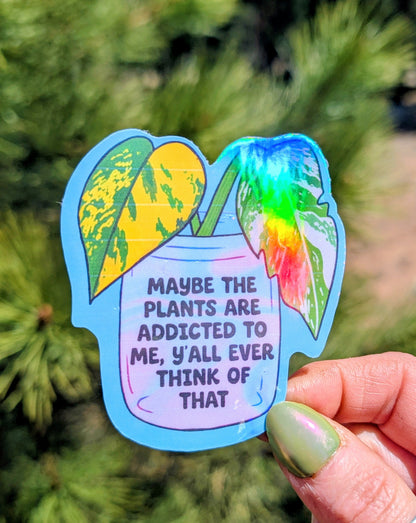 Plant Mom Vinyl Sticker