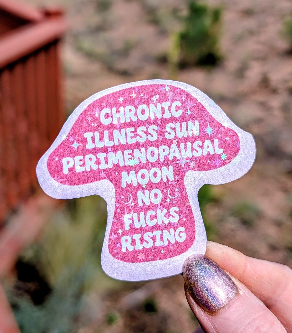 Chronic Illness Anti-fascist Inspirational Feminist Vinyl Sticker