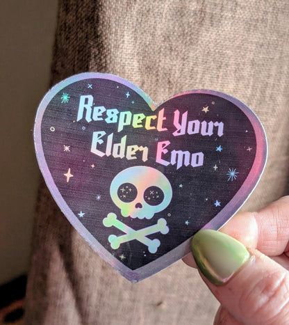 Elder Emo Inspirational Feminist Vinyl Sticker