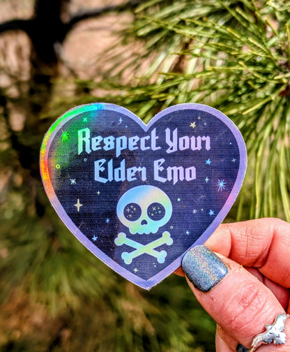 Elder Emo Inspirational Feminist Vinyl Sticker