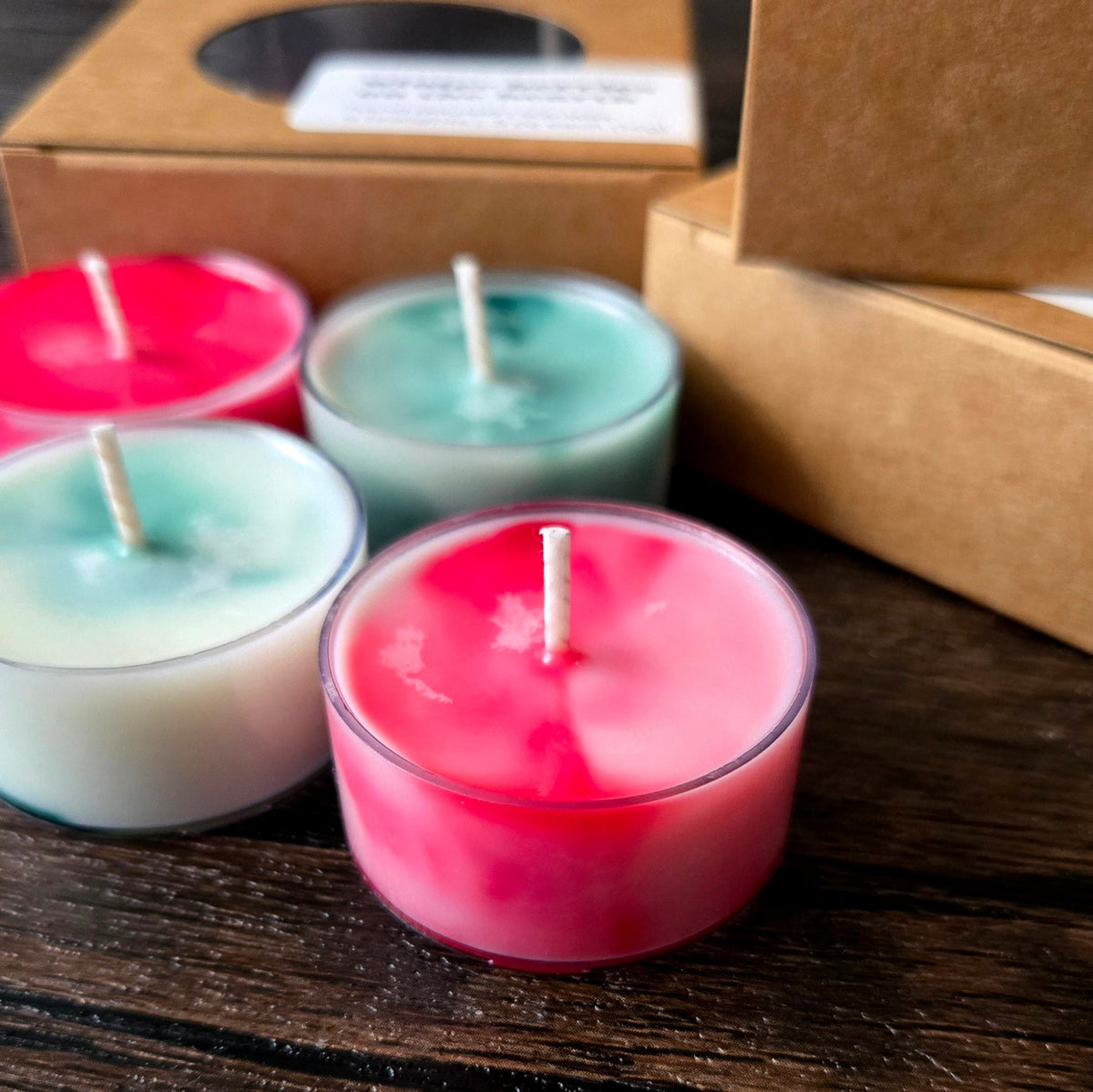 Winter Berries on the Hearth Tealight Candles