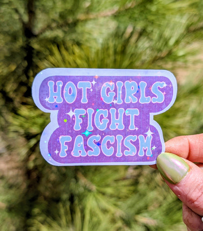 Anti Fascist Inspirational Feminist Vinyl Sticker