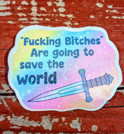 Anti Fascist Inspirational Feminist Vinyl Sticker
