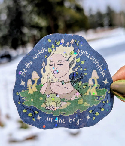 Bog Witch Inspirational Feminist Vinyl Sticker