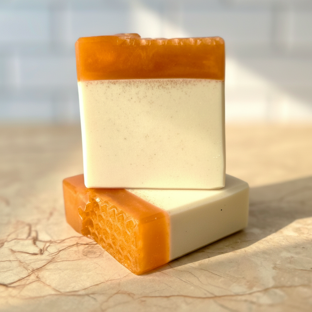 Honey &amp; Oats Handcrafted Soap | Oatmeal, Milk, and Honey