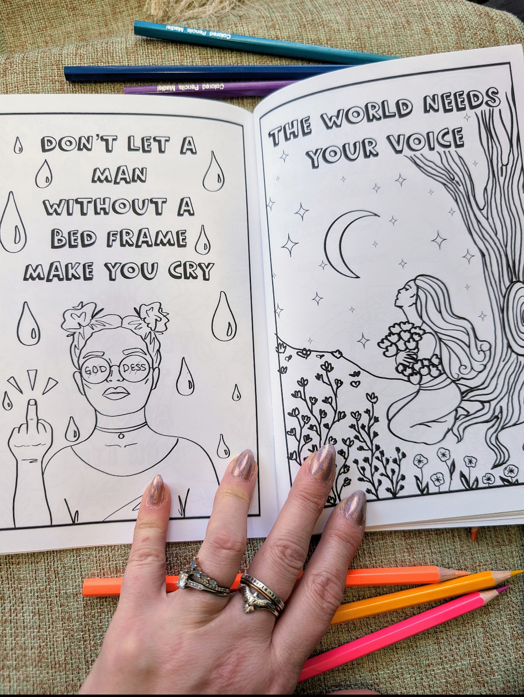 Wholesale Mini Coloring Books, Detox from the Patriarchy, Funny and Educational, 5 minimum