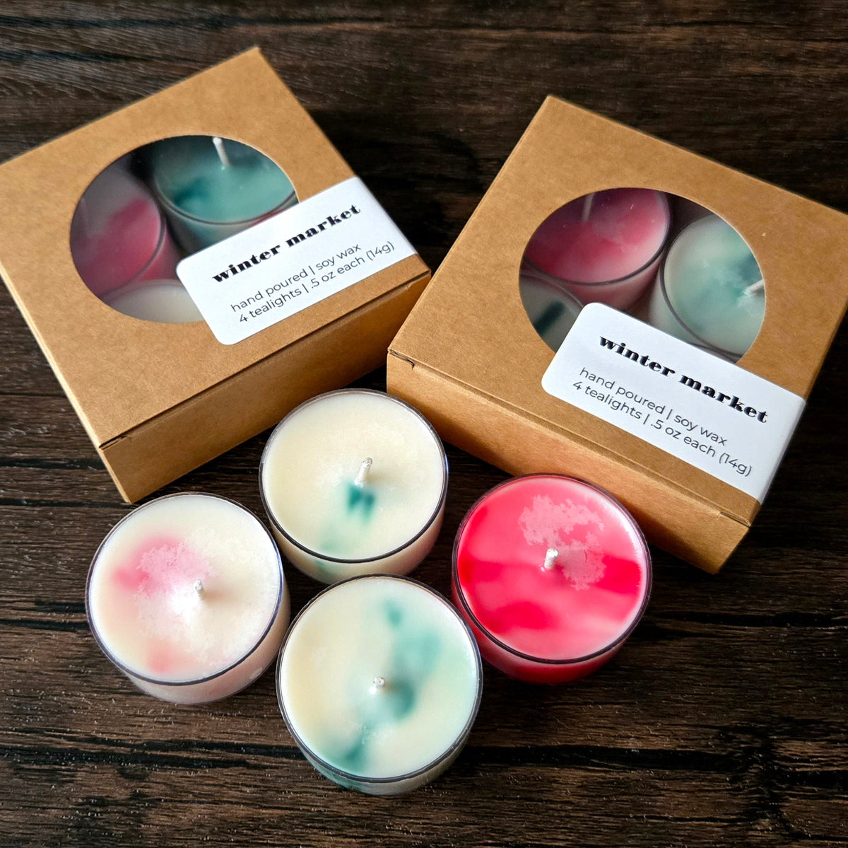 Winter Market Tealight Candles