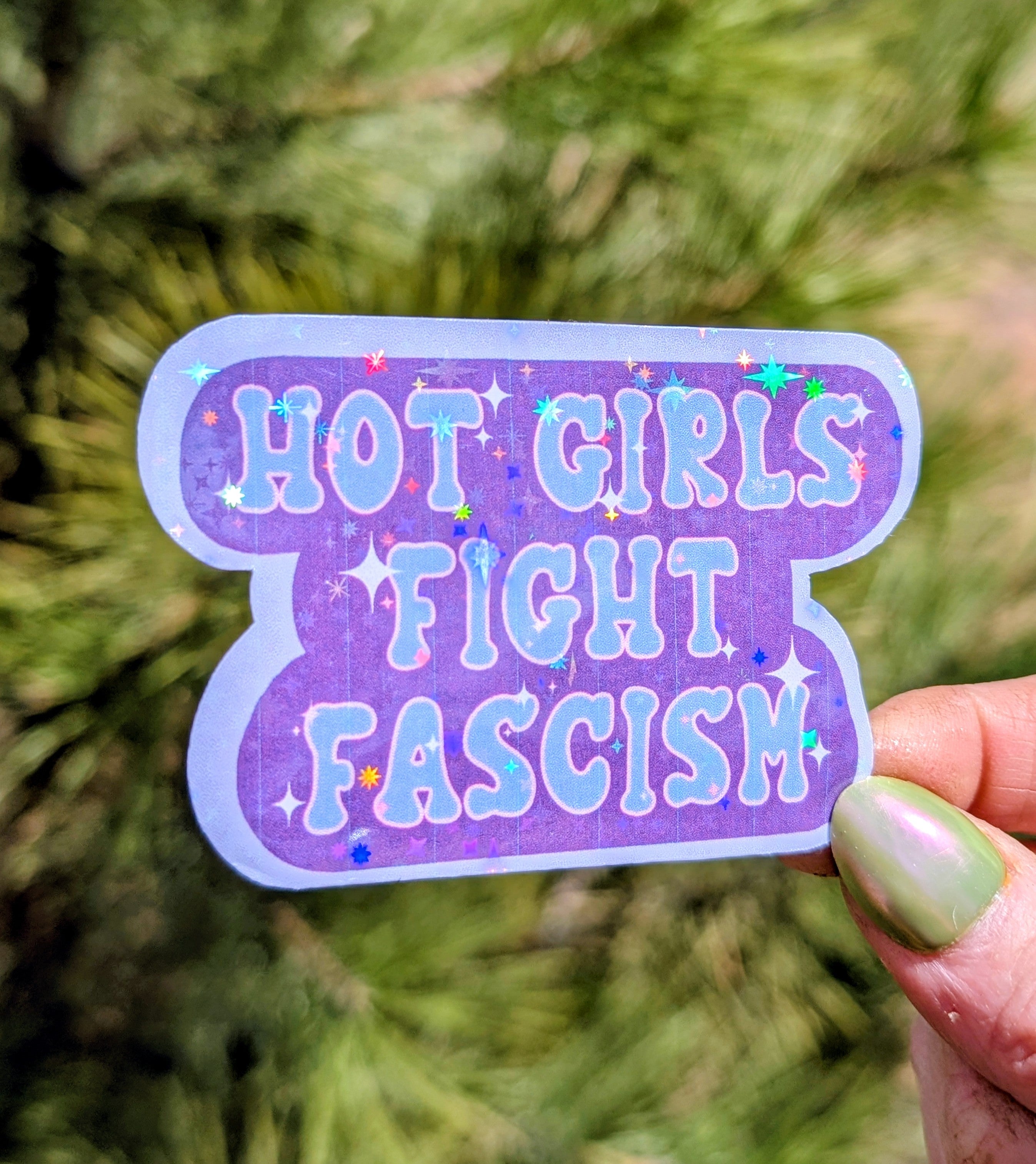 Anti Fascist Inspirational Feminist Vinyl Sticker