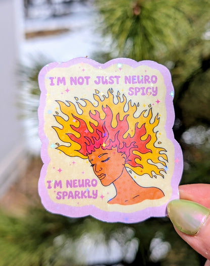 Feminist Neurodivergent Vinyl Sticker