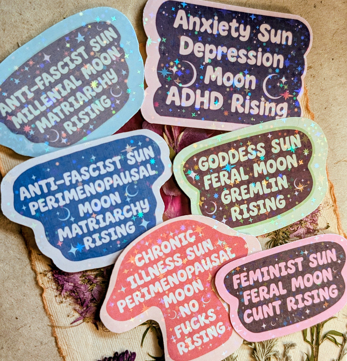 Chronic Illness Anti-fascist Inspirational Feminist Vinyl Sticker