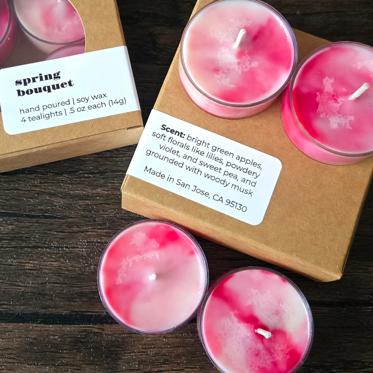 Spring Bouquet Tealight Candles