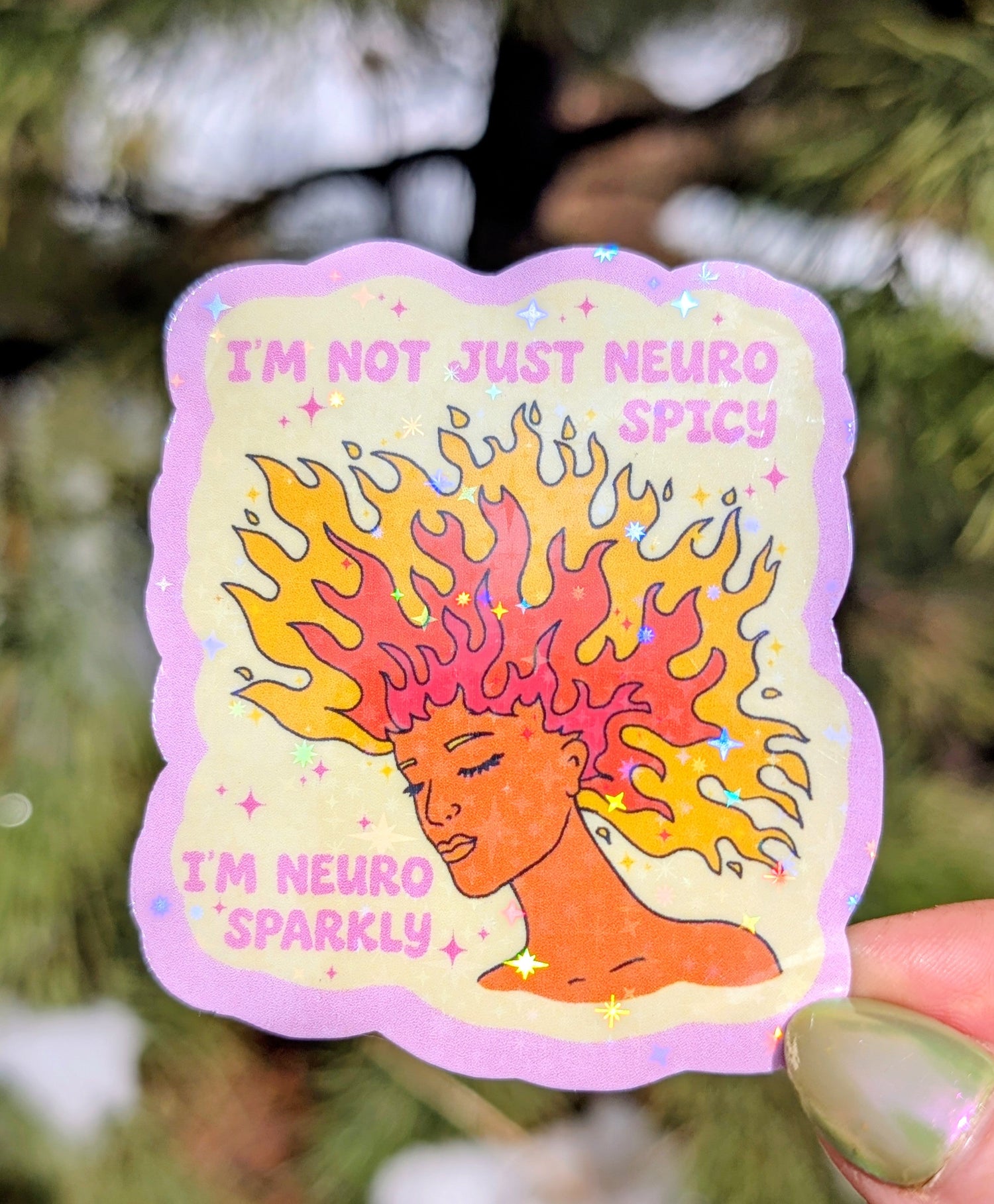 Feminist Neurodivergent Vinyl Sticker