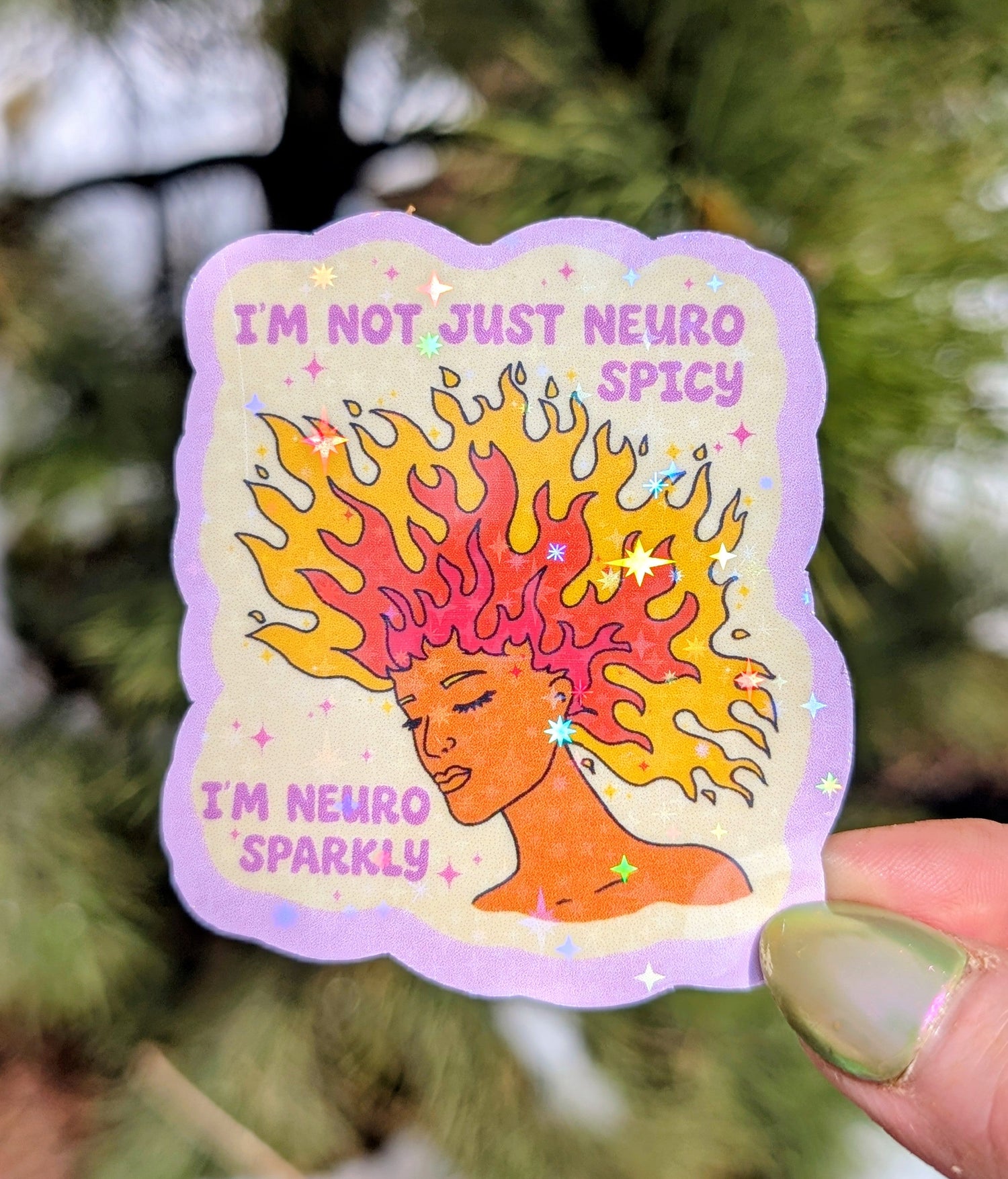 Feminist Neurodivergent Vinyl Sticker