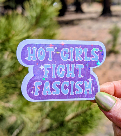 Anti Fascist Inspirational Feminist Vinyl Sticker