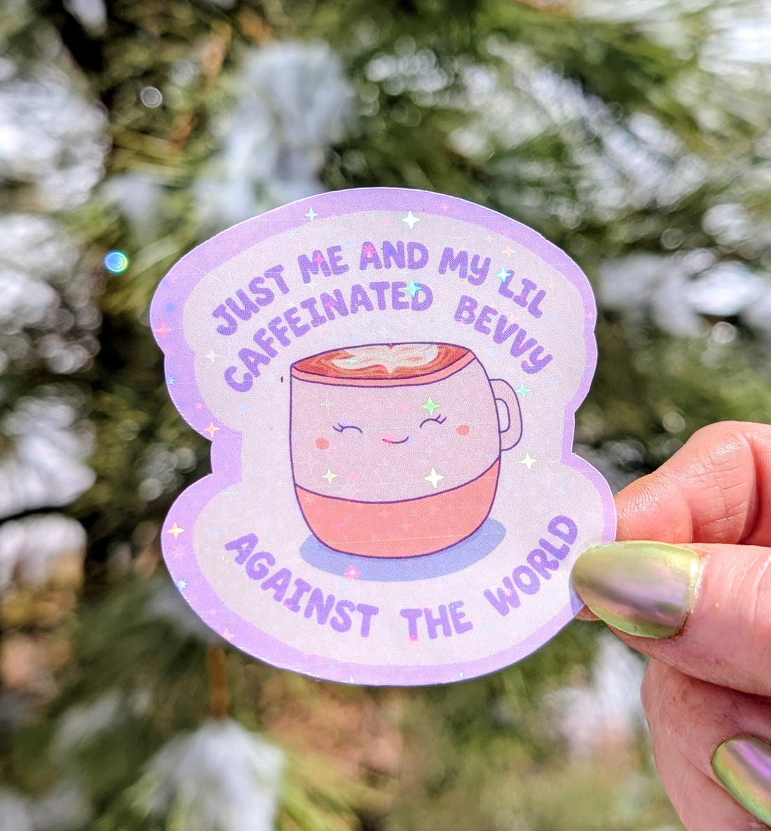 Coffee Lover Feminist Vinyl Sticker