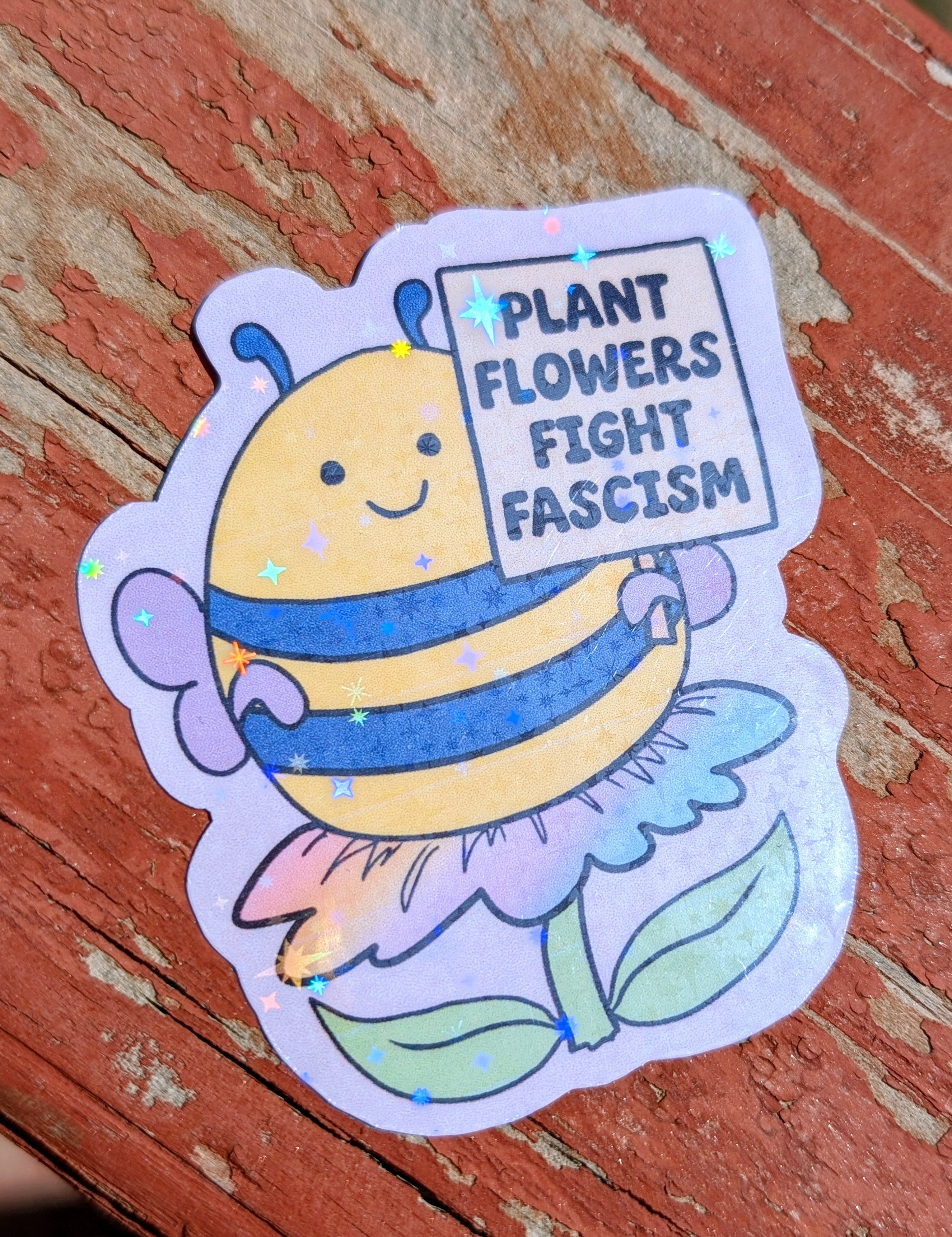 Activist Bee Vinyl Sticker