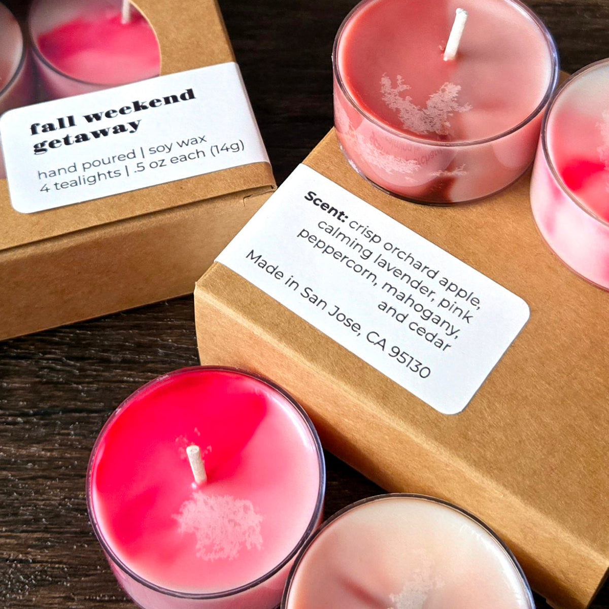 Fall Weekend Getaway Tealight Candles